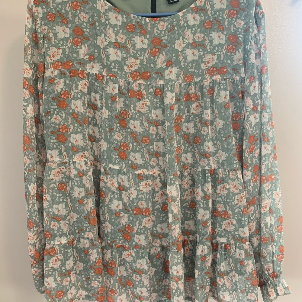 SHEIN Floral Print Blouse - Picture 4 of 16